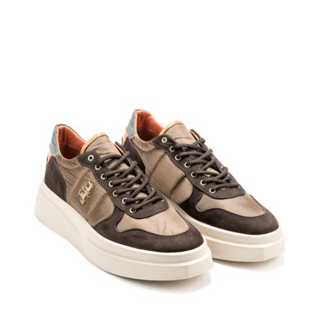 Muške kožne plitke patike John-Richardo-21354 braon ravne